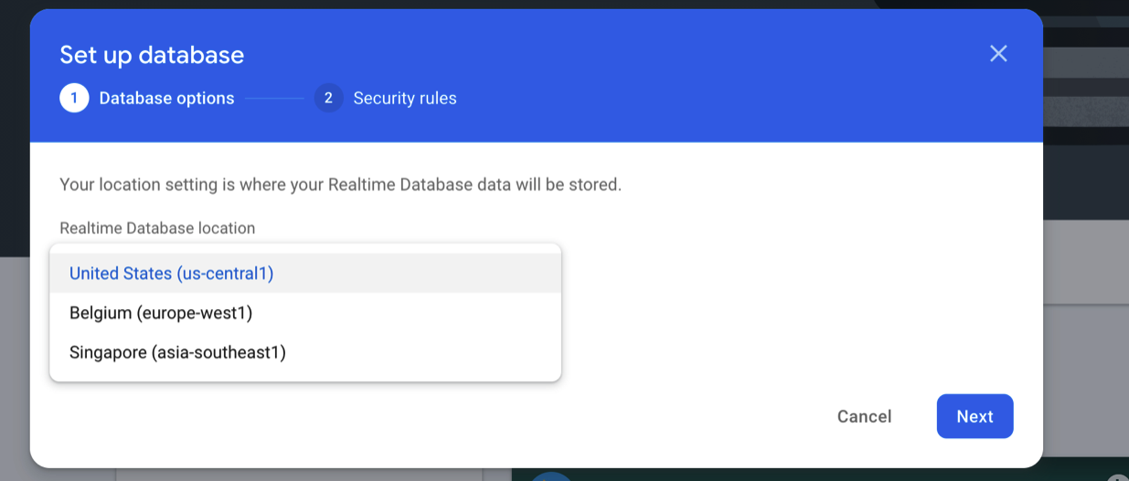 Setting up firebase rules