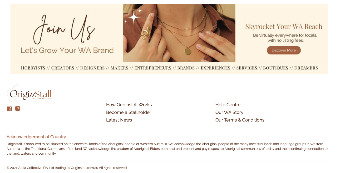 Origin Stall Australia