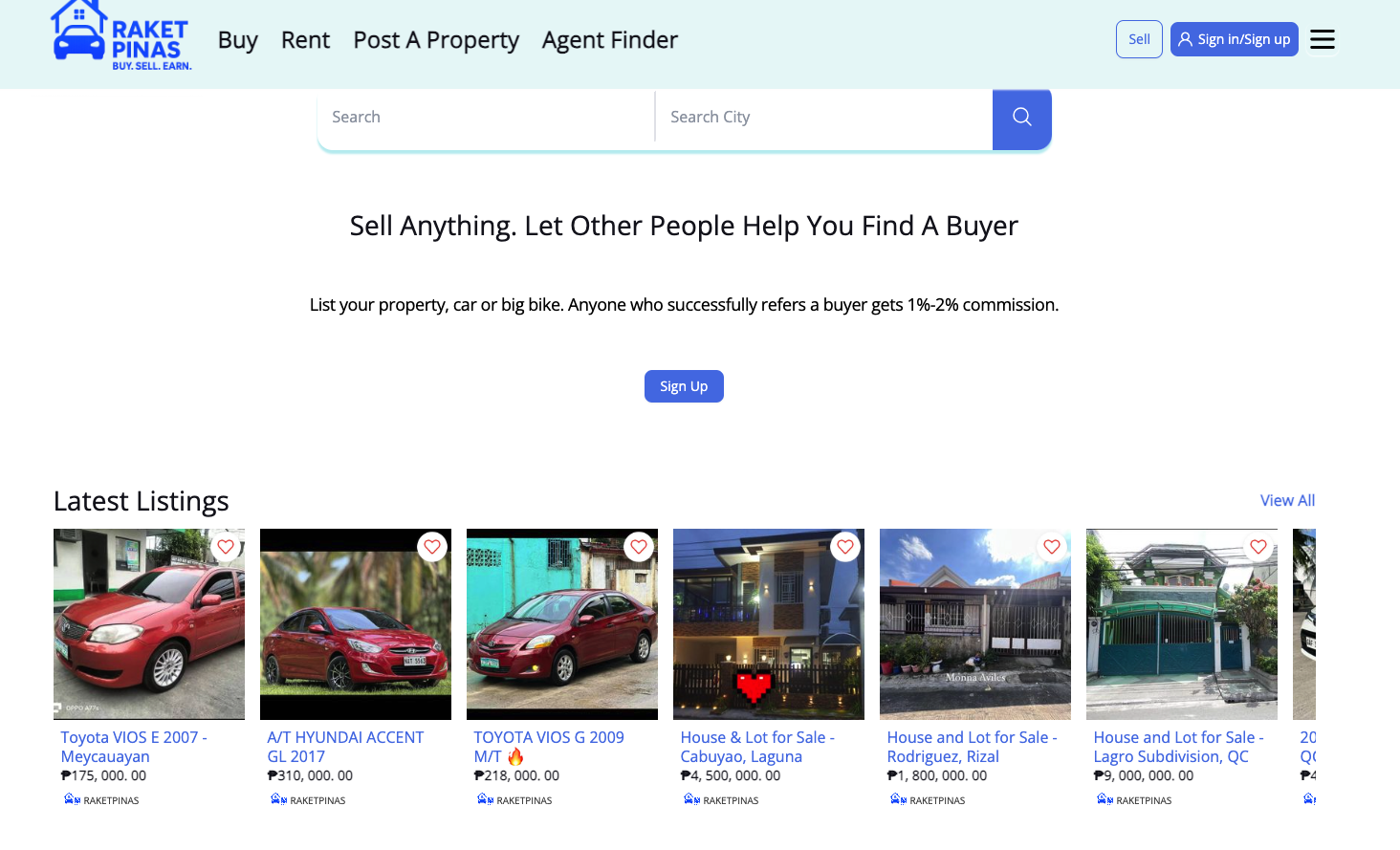 pinasraket - buy,rent and sell car property