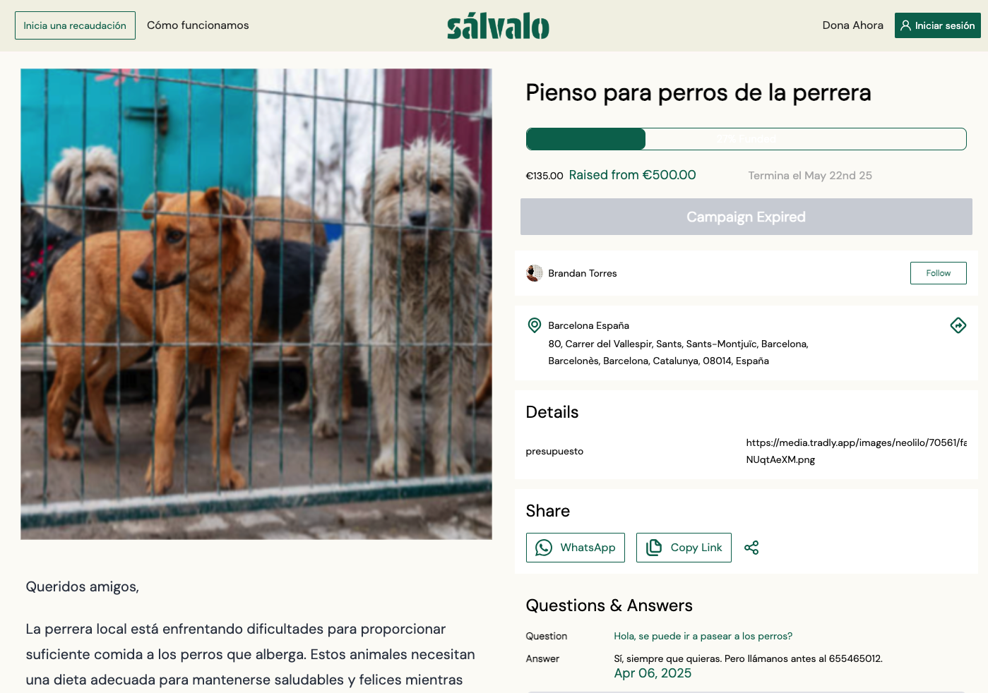 Crowdfunding Platform for cats